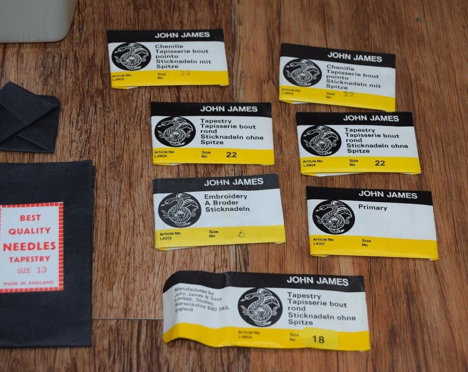 Tapestry Needles John James Bundle Collection needle size 20 13 18 22 14  etc - Image 3 of 4