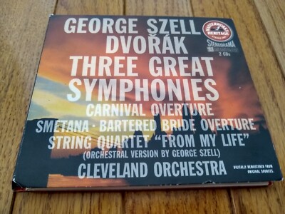 [2CD] Three Great Symphonies: Dvorak 7 8 9 & Carnival Overture / Smetana ...