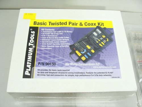 Platinum Tools 90170 10Gig Termination Kit + 90150 Twisted Pair & Coax Kit ++! - Picture 8 of 9