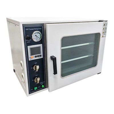 110V 1.9 cu ft. Lab Digital Vacuum Drying Oven 2L Nitrogen Air Inlet 1400W