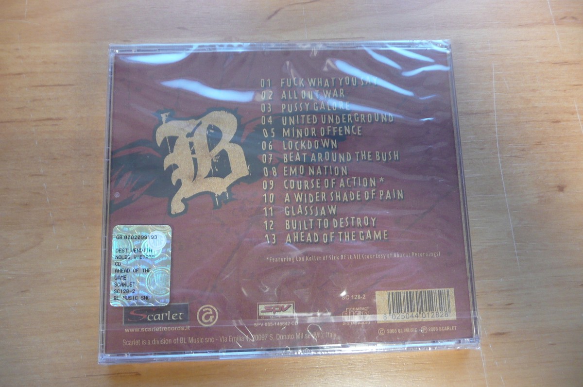 CD BARCODE - AHEAD OF THE GAME / SCARLET RECORDS 2006 SS