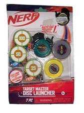 NERF Target Master Disc Launcher with 3 Discs, Launcher,  3 Targets Hasbro NEW