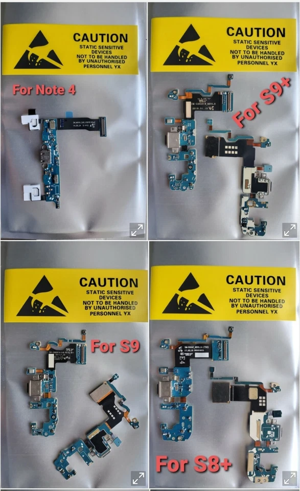 Charging Port Duck Flex Cable For Samsung Galaxy Note4 Note5 Note8 Note9 - Image 3 of 4