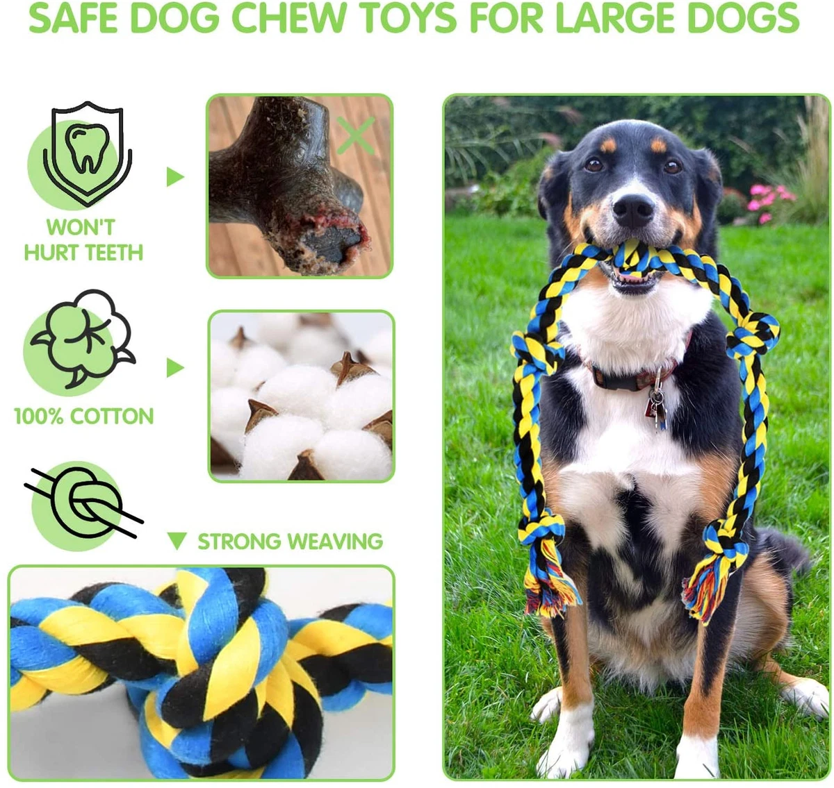 Dog Toys for Aggressive Chewers-Dog Chew Toy/Large Dog Toys/Tough