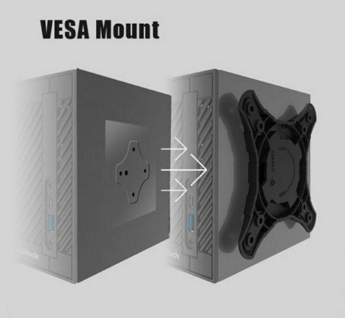 ASRock HA-DM VESAMOUNT DeskMini VESA Mount BK Soporte 75x75 y 100x100mm Desnudo - Imagen 2 de 3