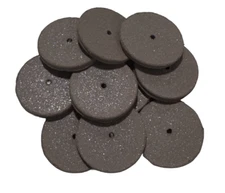 Cratex 1" x 3/32" x 1/16" Resin Bonded Rubber Wheel (Fine Grit) 10 Pack