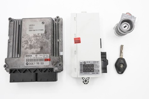 BMW 5 E60 E61 2004 diésel juego completo unidad de control del motor cerradura de encendido TSL1362 - Imagen 2 de 19