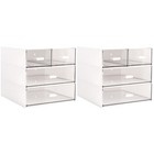 2 Pcs Schreibtisch Box Schubladen Aufbewahrungsbox Speicherbehälter