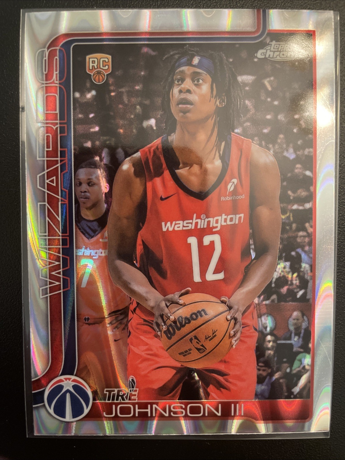 2025-26 Topps Chrome - Tre Johnson #256 RayWave Refractor (RC)