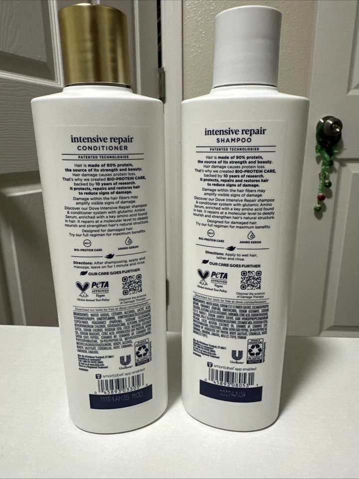 Juego de champú y acondicionador reparador intensivo Dove - Cuidado de daños - Nuevo Foto 2 de 4