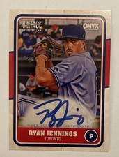 2025 Onxy Vintage Ryan Jennings Auto #VARYJE Toronto Blue Jays