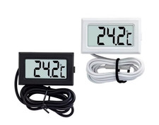 Mini Thermometer digital LCD -50°C ~ +110°C Temperatur Anzeige mit Fühler Kabel