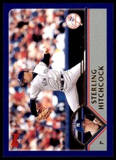 2003 Topps Sterling Hitchcock New York Yankees #430