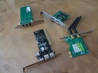 various fire wire cards and a network adapter