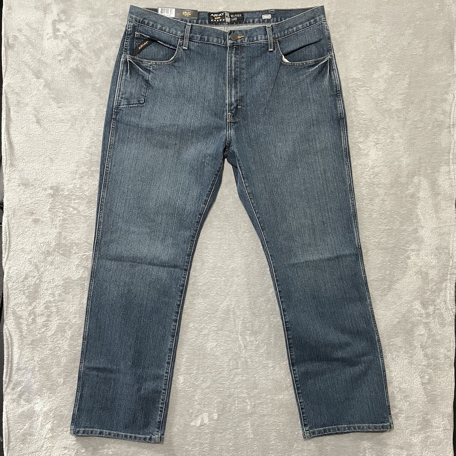 Ariat M4 Jeans 40x34 Medium Wash Rocker Low Rise Bootcut Den