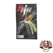 NEW Evergreen Spinnerbait D-Zone Double Willow Leaf 3/8oz White Chartreuse SG