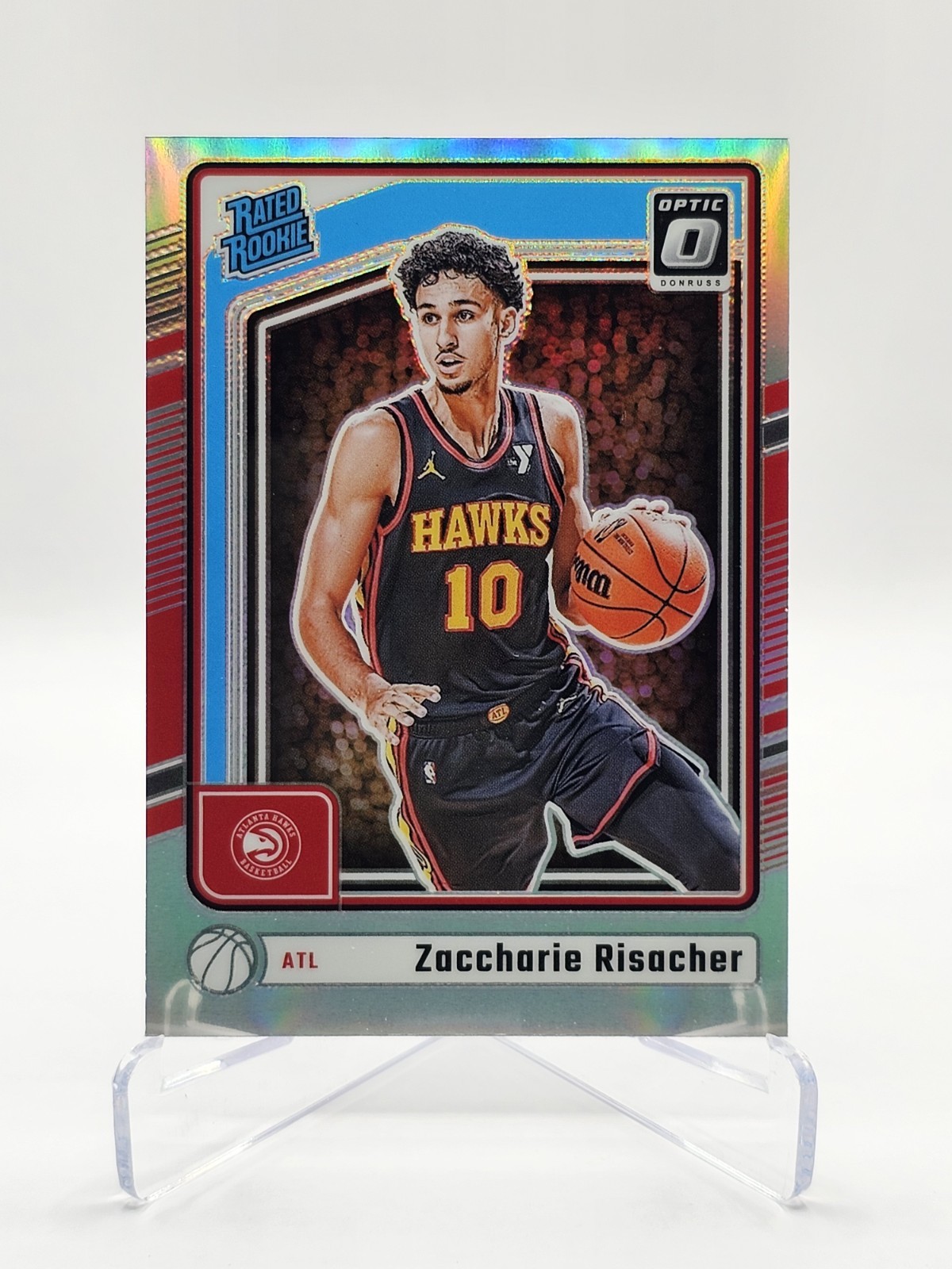 2024-25 Donruss Optic Holo #268 Zaccharie Risacher RR RC