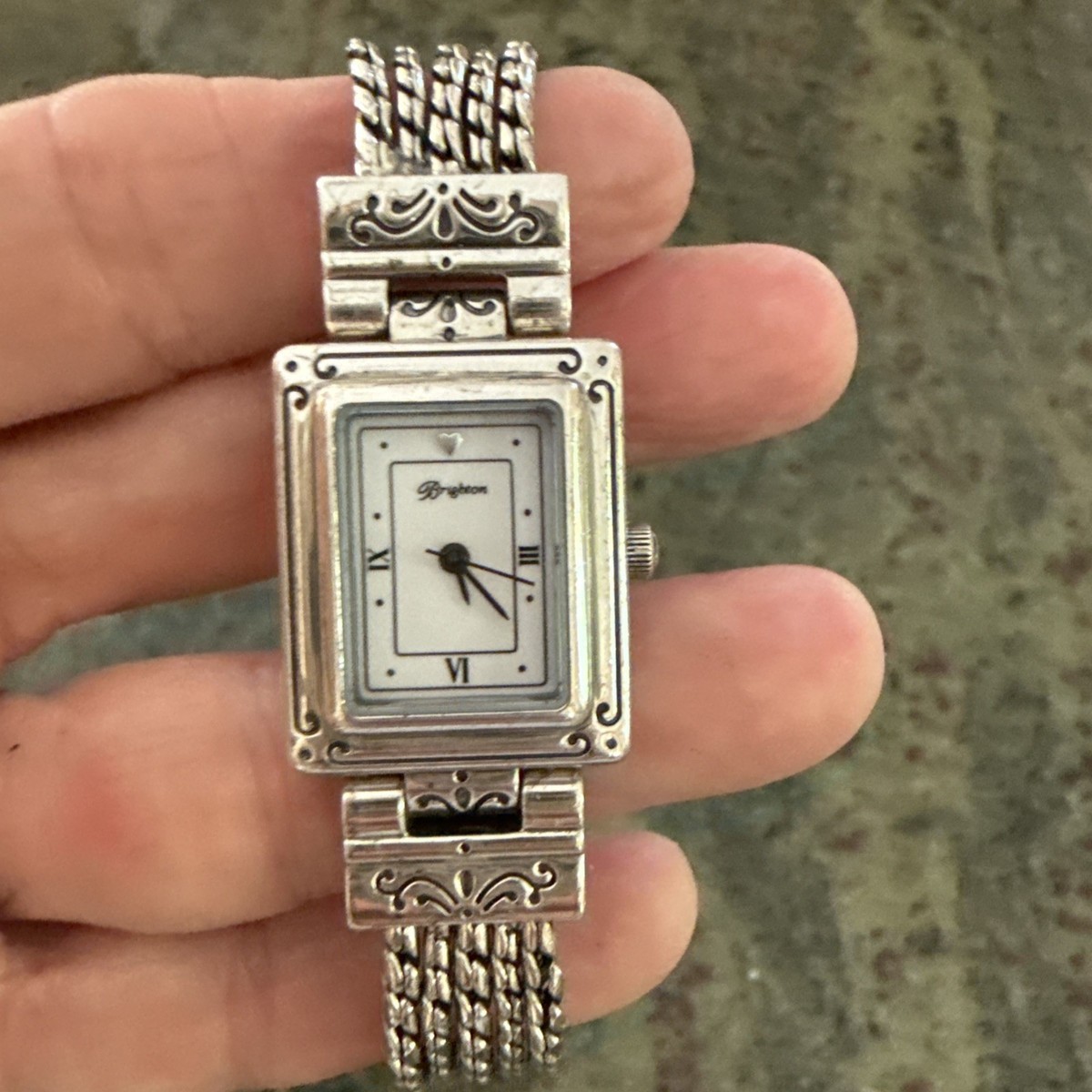 BRIGHTON TRIVOLI Womens Watch 21mm Silver Tone Toggle Heart  display picture 2