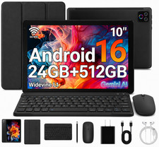 2026 Android 16 10.1 Tablet with Gemini AI 24...