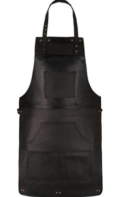 Tanner London Full Grain Leather Apron for Butcher, Barber, Woodwork, Cook, BBQ,