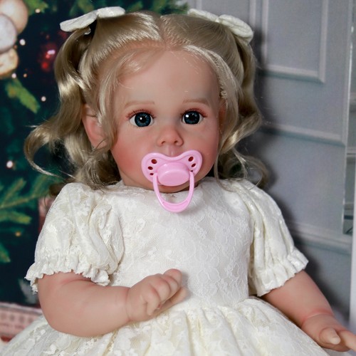 Real Lifelike Reborn Baby Dolls Girl Doll Vinyl Silicone Newborn Toddler Gift - Imagen 3 de 8