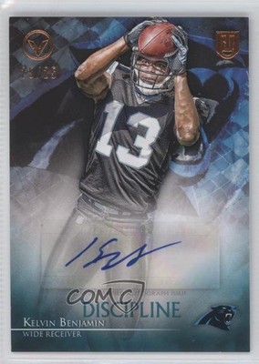 2014 Topps Valor Discipline 25/25 Kelvin Benjamin #VA-KB Rookie Auto RC 0f8