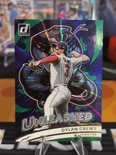 2026 Panini Donruss Green Laser Unleashed Dylan Crews #4 Washington Nationals
