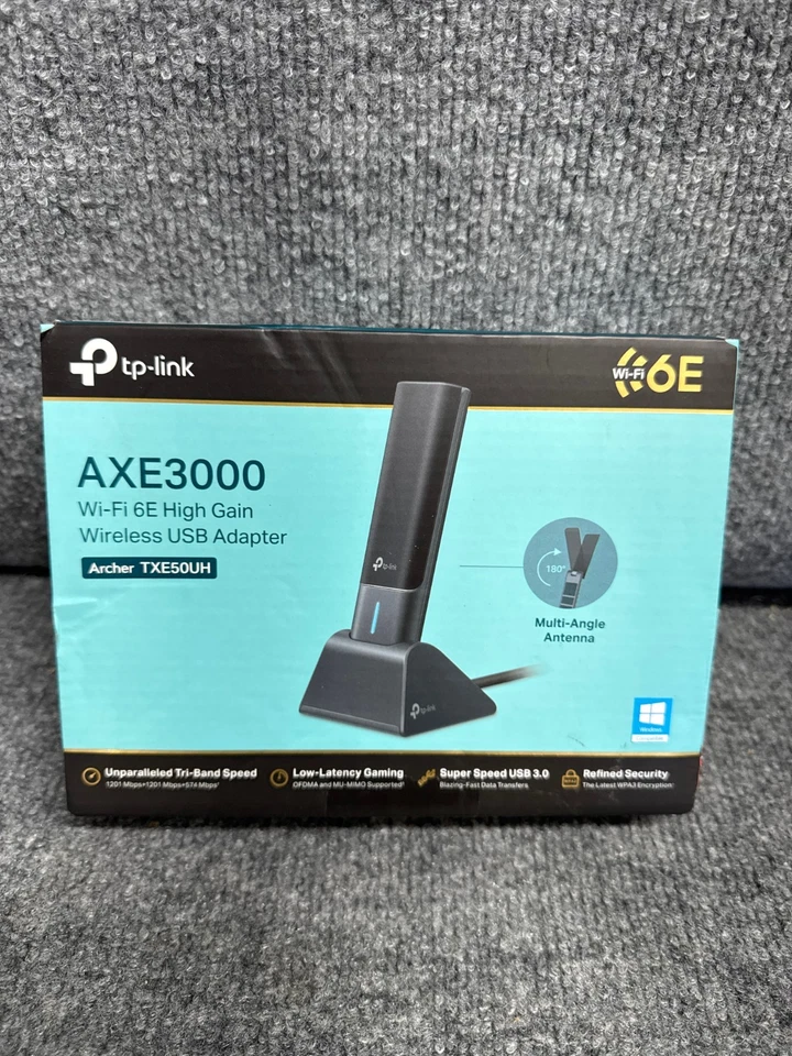 TP-Link Archer TXE50UH WiFi 6E USB Adapter AXE3000 Tri-Band MU-MIMO WPA3 for PC - Image 2 of 2