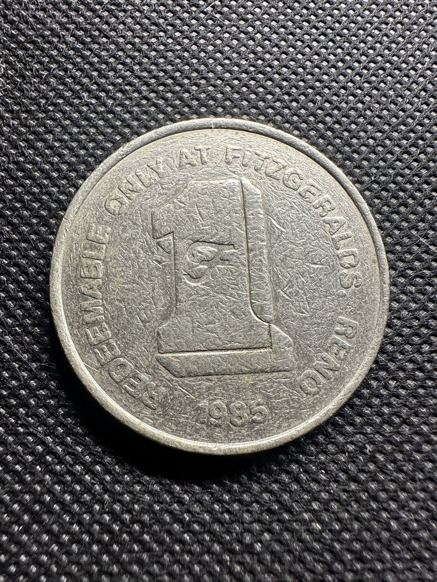 Fitzgerald's Hotel Casino Reno Nevada NV $1 Slot Gaming Token
