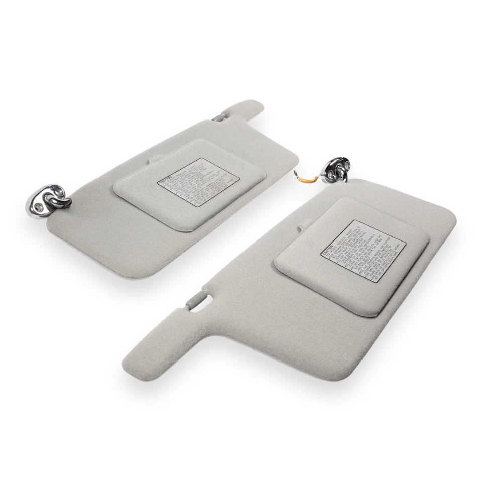 Комплект из пары солнцезащитных козырьков со стороны водителя и пассажира Acura CL 1997-1999 годов выпуска с серой тканевой подсветкой - Изображение 2 из 4