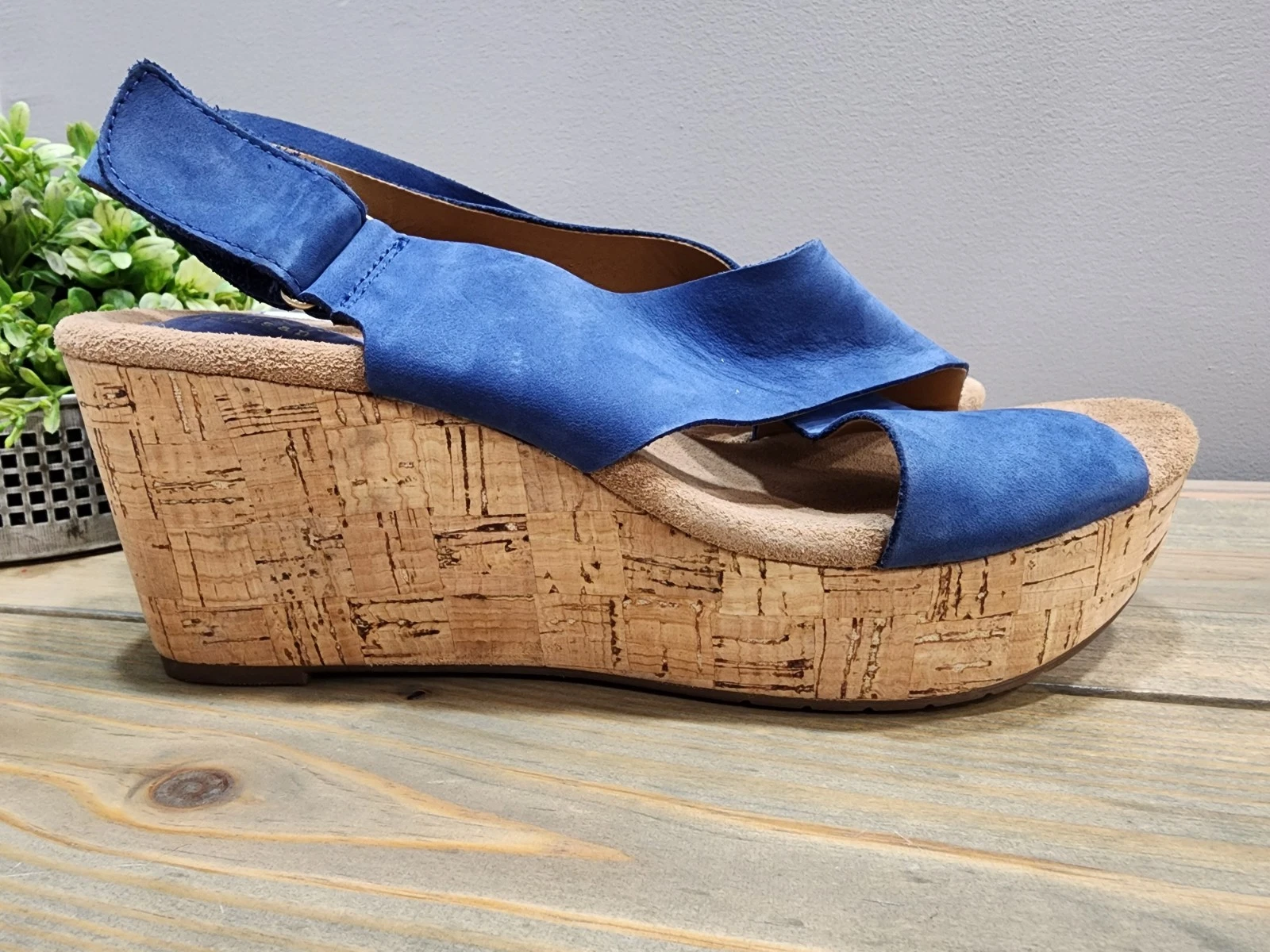 Sandali Clarks Artisan donna Caslynn Shae pelle 11 zeppa sughero slingback