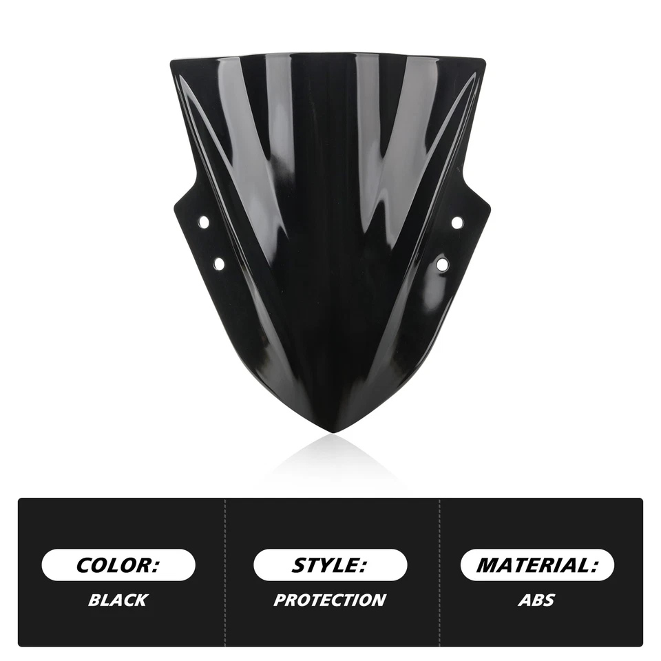 Wind Deflector Screen ABS Windscreen Windshield For Kawasaki Ninja 300 2013-2018 - Image 4 of 4