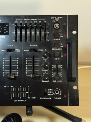 GEMINI PMX-300 - DJ Mixer - Phono Preamp - Equalizer - Echo - 4