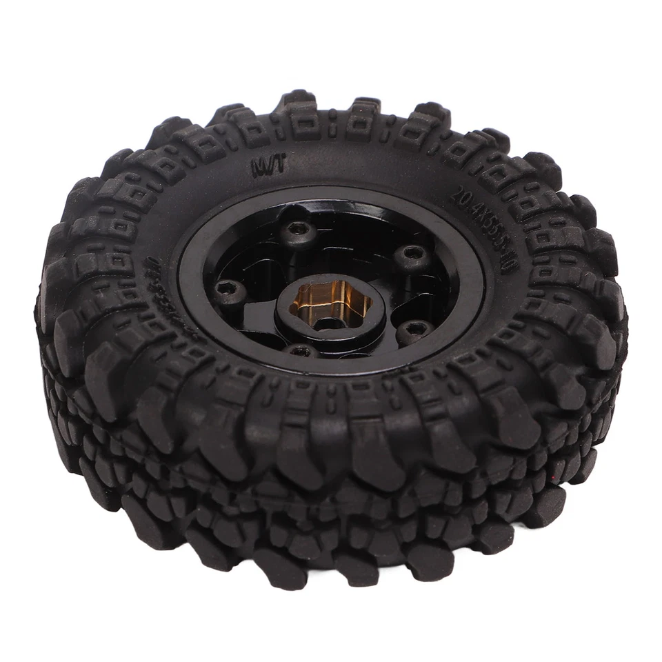 (Black Gold) 1 Zoll RC Reifen Messing Radnabe Gummi RC Autoreifen Für FMS FC DON - Bild 2 von 4