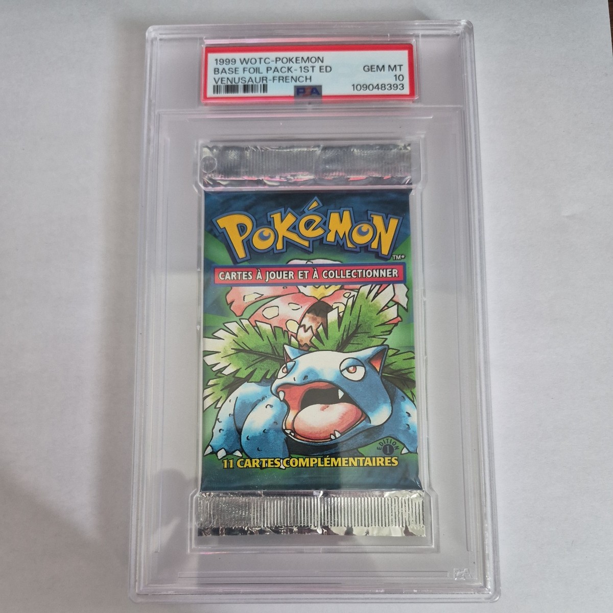 1999 Pokemon FRENCH 1st Edition Base Set Venusaur - Booster Pack