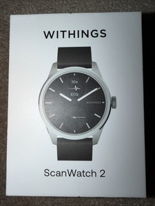 Withings ScanWatch 2 (Black / Silver) (42mm) (HWA10-model 4-All-Int) New in Box