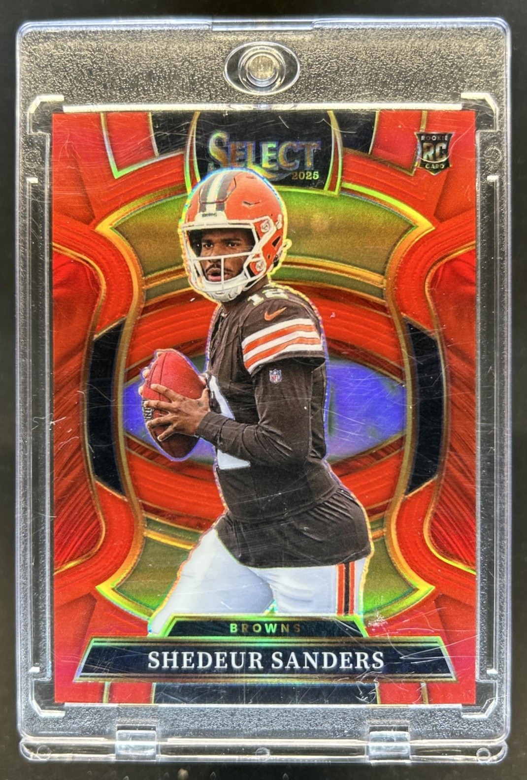 2025 Panini Select Shedeur Sanders Concourse RC Red Prizm Rookie #/99 Browns