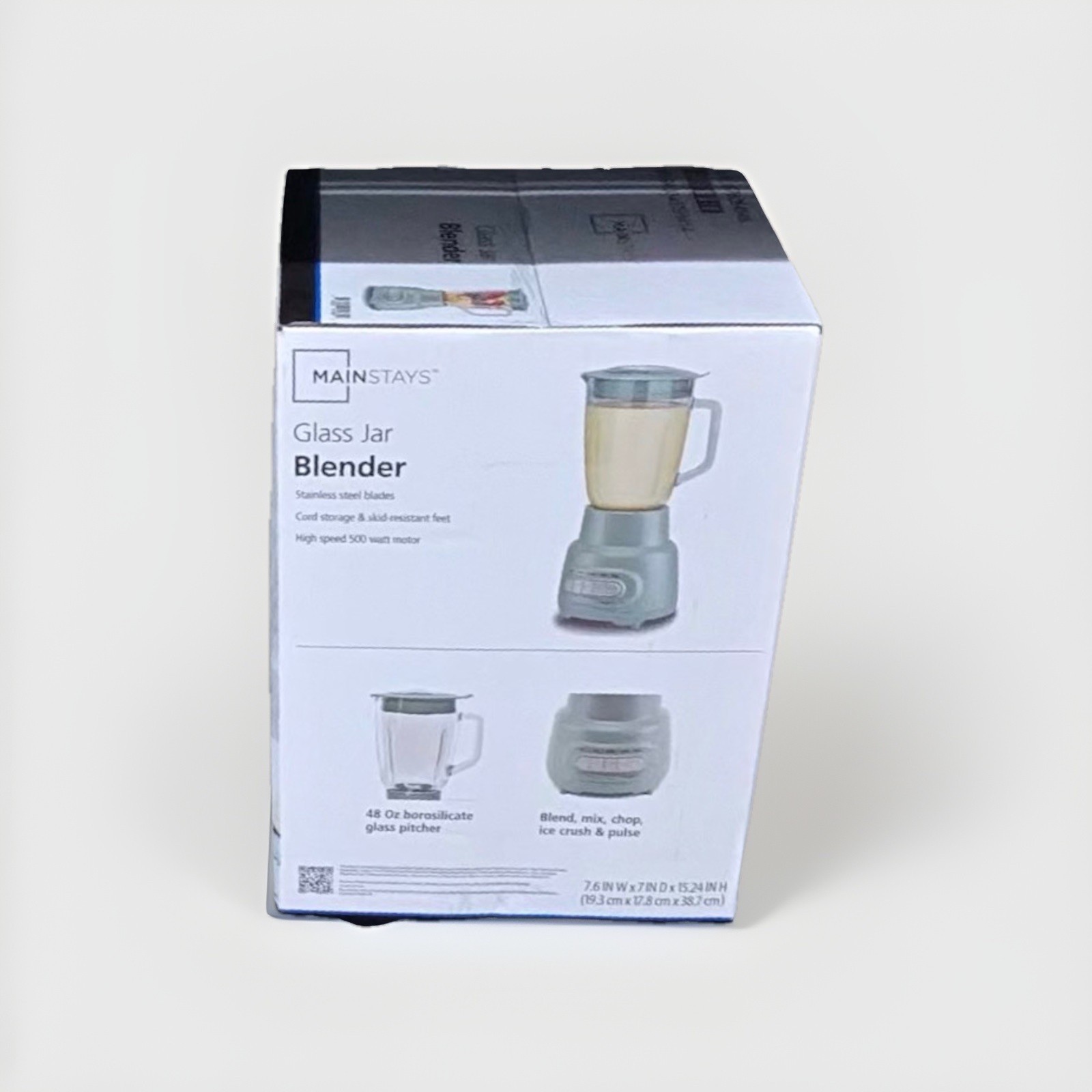 Mainstays Glass Jar 5 Speed Blender with 6-Cup Jar (48Oz) Capacity,New