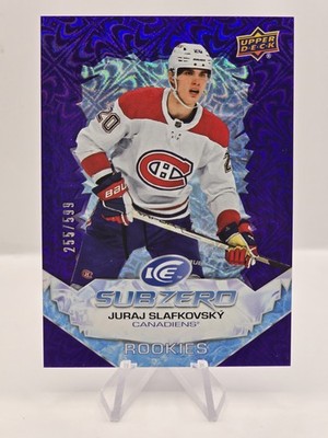 2022-23 Upper Deck Ice #SZ-JS Juraj Slafkovsky Sub Zero Rookies #/599 RC