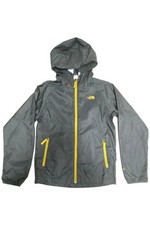 The North Face Boy's Glacier Full Zip Hooded Jacket Charcoal/Mustard