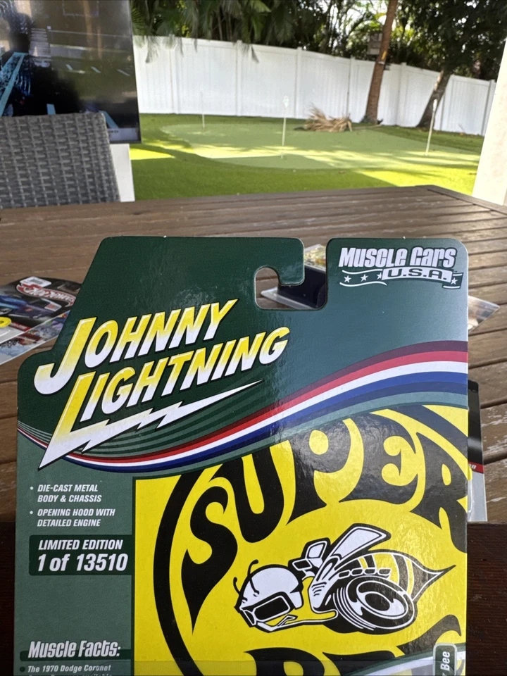 Dodge Coronet Super Bee 1970 Johnny Lightning - casi como nuevo - White Lightning Foto 2 de 4