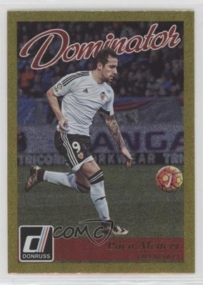 2016-17 Panini Donruss Dominators Gold Paco Alcacer #14 02rn