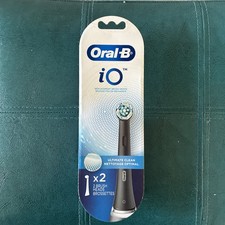 Oral-B iO Ultimate Clean Replacement Brush Head - Black 2 Pack