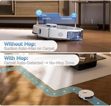 Robot Vacuum Self Emptying WiFi/App/Alexa , Obstacle Avoidance for Hard Floors