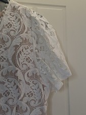 Lace Over Silk Dress  Cream Floaty