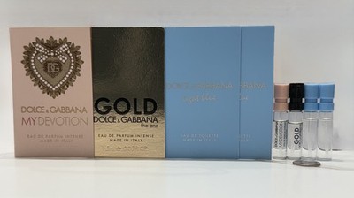 DOLCE & GABBANA My Devotion & The One Gold EDP Intense/Light Blue EDT(2X)Samples