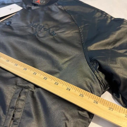 $150 Nike Air Jordan Bomber Jacket IF1947‑010 Men’s Sz L Black Lifestyle image 9