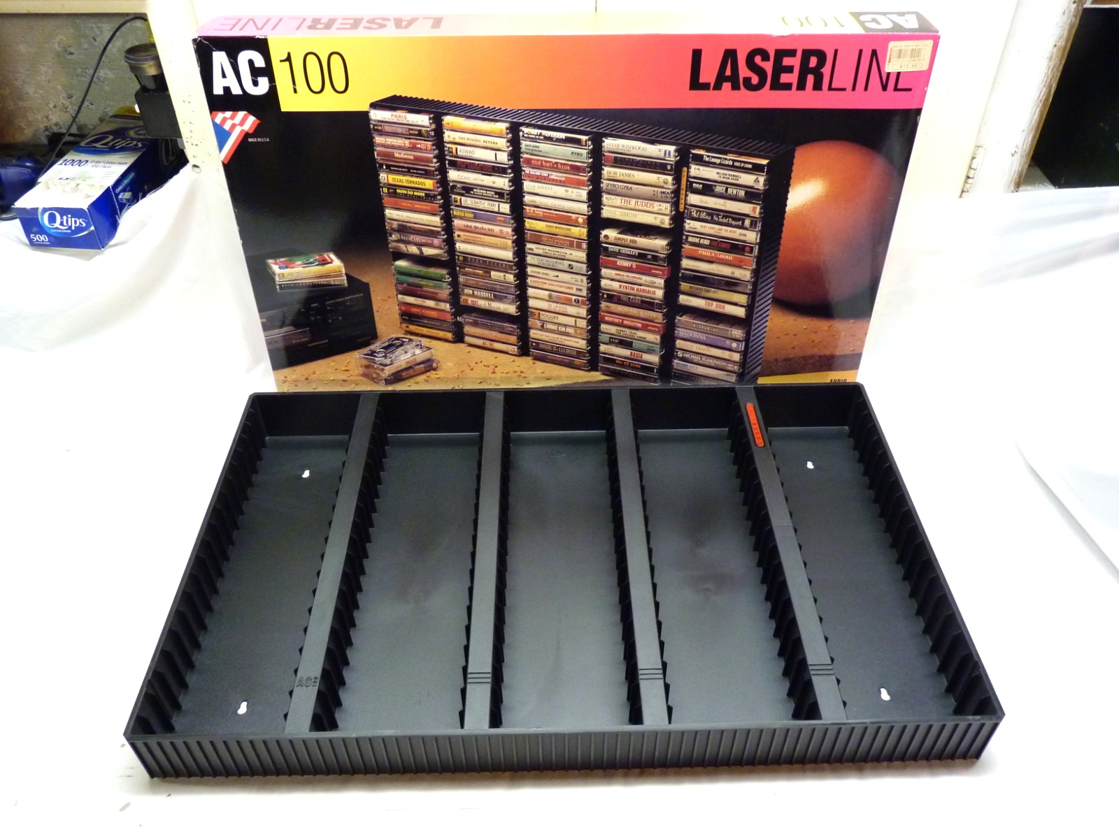 LASERLINE AC100 Audio Cassette Storage Rack NEW NEVER USED IN BOX Fast Shipping