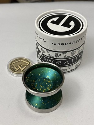 G2 GSquared Yoyos AL7 Wraith Bimetal Yoyo - Swamp Spark - Mint