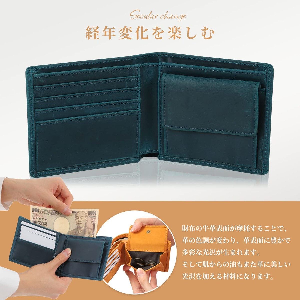 Kameto Bag Manufacturing] Wallet Bifold Wallet Men s Compact